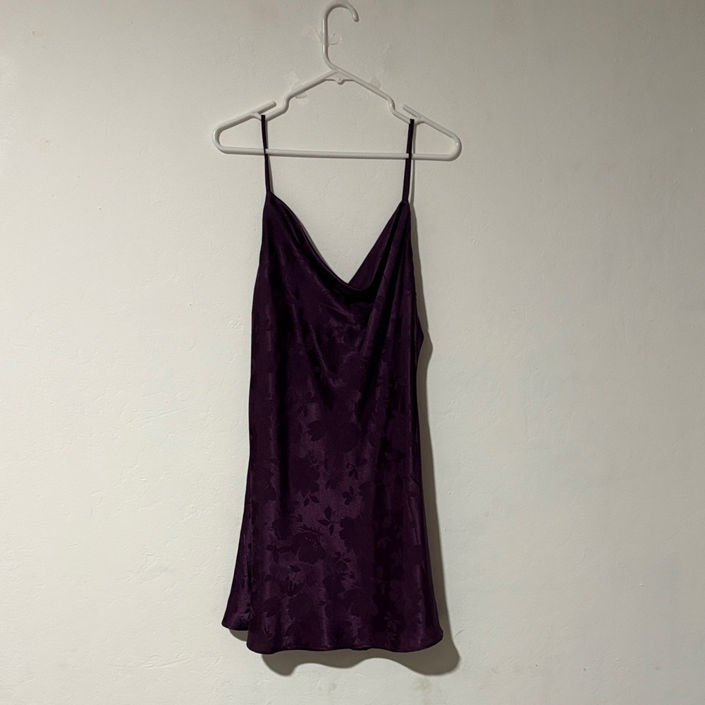 Lulu's Deep Purple Satin Dress
